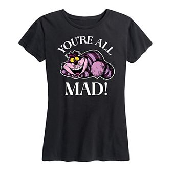 Disney's Alice in Wonderland Women's You're All Mad Graphic Tee