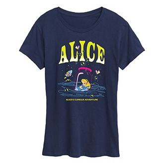 Disney's Alice in Wonderland Women's Alice In Bottle Graphic Tee