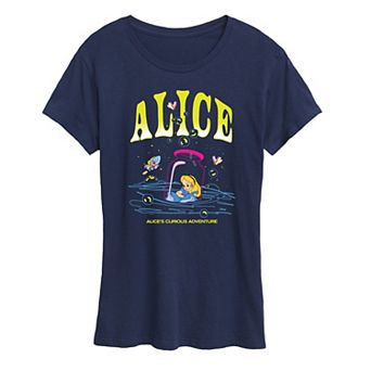 Disney's Alice in Wonderland Women's Alice In Bottle Graphic Tee