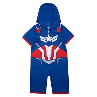 Boys 4-10 Marvel Captain America Sam Wilson Pajama Bodysuit