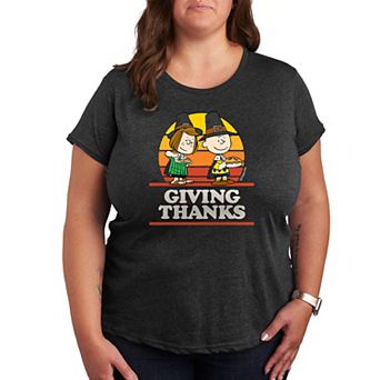 Plus Peanuts Giving Thanks Graphic Tee