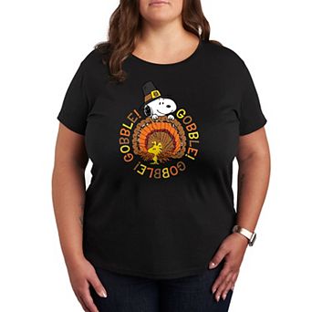 Plus Peanuts Snoopy and Woodstock Gobble Gobble Graphic Tee