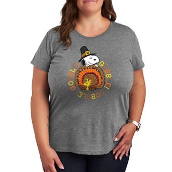 Plus Peanuts Snoopy and Woodstock Gobble Gobble Graphic Tee