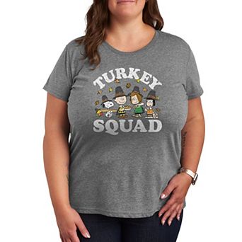 Plus Peanuts Turkey Squad Graphic Tee