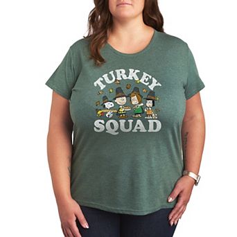 Plus Peanuts Turkey Squad Graphic Tee