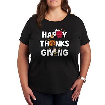 Plus Peanuts Thanksgiving Icons Graphic Tee