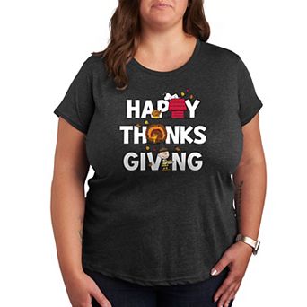 Plus Peanuts Thanksgiving Icons Graphic Tee