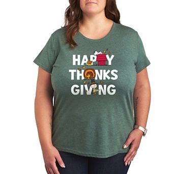 Plus Peanuts Thanksgiving Icons Graphic Tee
