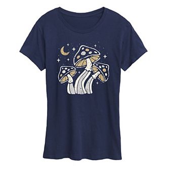 Women's Moonlit Mushrooms Graphic Tee