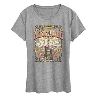 Women's Nashville Music Poster Graphic Tee