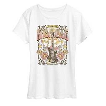 Women's Nashville Music Poster Graphic Tee