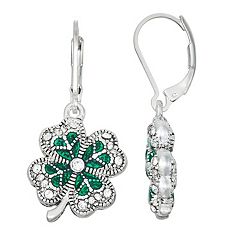 Shamrock Shake Earrings St Patricks Day Earrings Gift for 