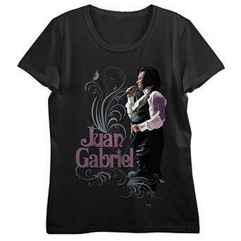 Juniors' Juan Gabriel Flourish Art Graphic Tee