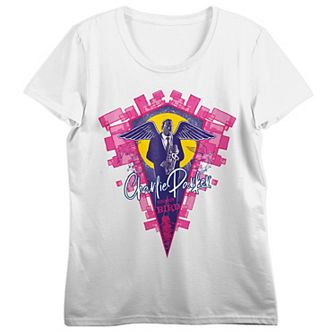 Juniors' Charlie Parker With Angel Graphic Tee
