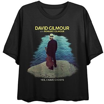 Juniors' David Gilmour I Have Ghosts Cropped Graphic Tee