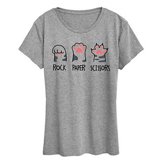 Women's Rock Paper Claws Graphic Tee