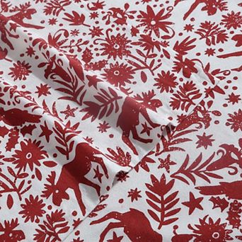 Eddie Bauer Winter Print Flannel Sheet Set