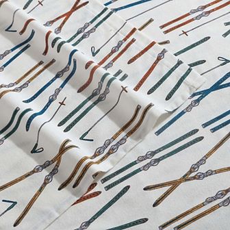 Eddie Bauer Winter Print Flannel Sheet Set