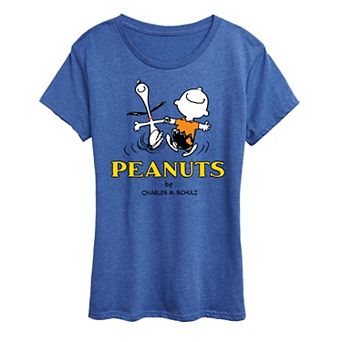 Women's Peanuts Charlie Snoopy Logo Graphic Tee