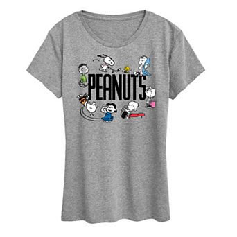Women's Peanuts Group Logo Graphic Tee