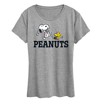 Women's Peanuts Snoopy And Woodstock Graphic Tee