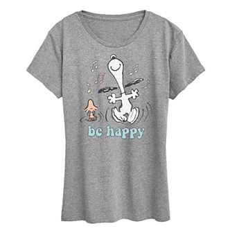 Women's Peanuts Be Happy Graphic Tee