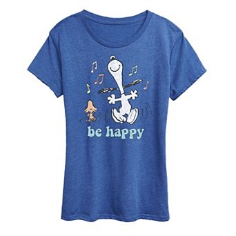 Women's Peanuts Be Happy Graphic Tee