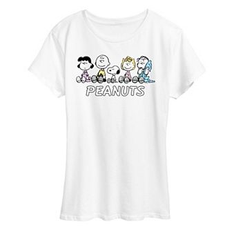 Women's Peanuts Pastel Group Graphic Tee