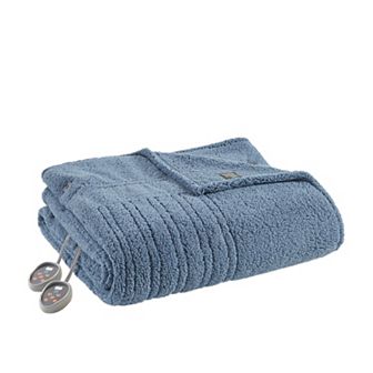 Sleep Philosophy Sherpa Electric Heated Bed Blanket