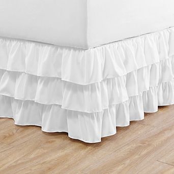 Betsey Johnson Solid Microfiber Ruffled Bedskirt