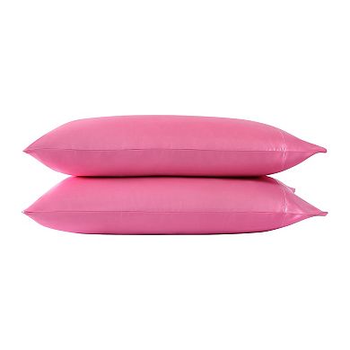 Betsey Johnson Solid Satin Pillowcases Set