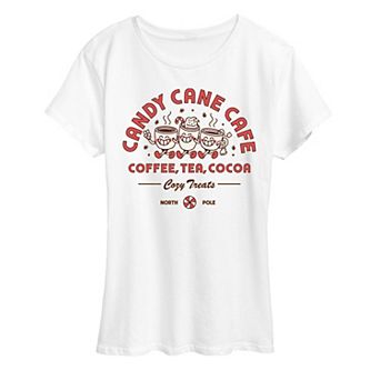 Women's Candy Cane Cafe Graphic Tee