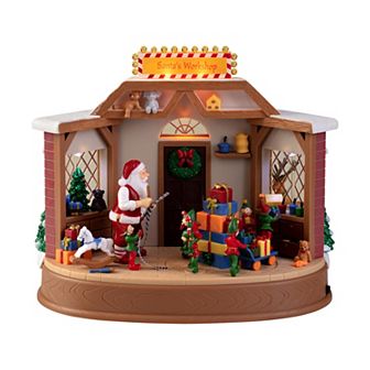 Mr Christmas Animated & Musical Santa's Workshop Table Decor