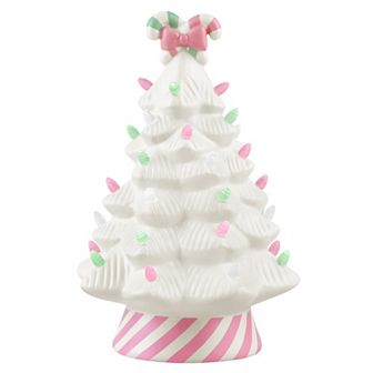 Mr Christmas Nostalgic Ceramic Lit Candy Cane Tree
