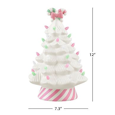 Mr Christmas Nostalgic Ceramic Lit Candy Cane Tree