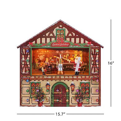 Mr Christmas Animated Santa's Workshop Advent Calendar
