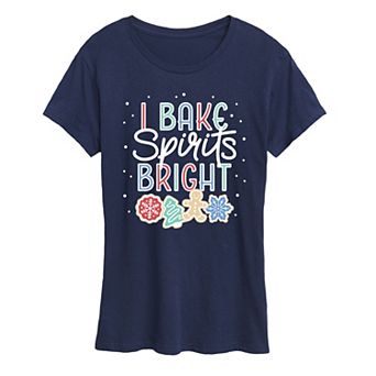 Women's I Bake Spirits Bright Graphic Tee