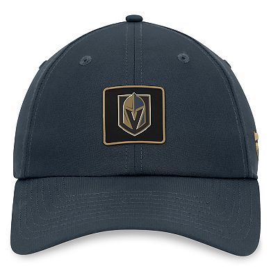 Men's Fanatics Branded Gray Vegas Golden Knights Authentic Pro Rink Adjustable Hat