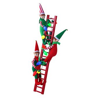 Mr Christmas LED Light Skin Tone Elves Tree Trimmer