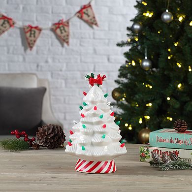 Mr. Christmas Nostalgic Ceramic Lit Candy Cane Tree