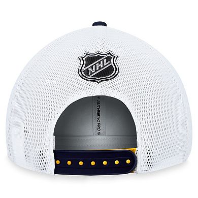 Men's Fanatics Branded Gold Nashville Predators Authentic Pro Rink Trucker Adjustable Hat