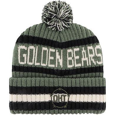 Men's '47 Green Cal Bears OHT Military Appreciation Bering Cuffed Knit Hat with Pom