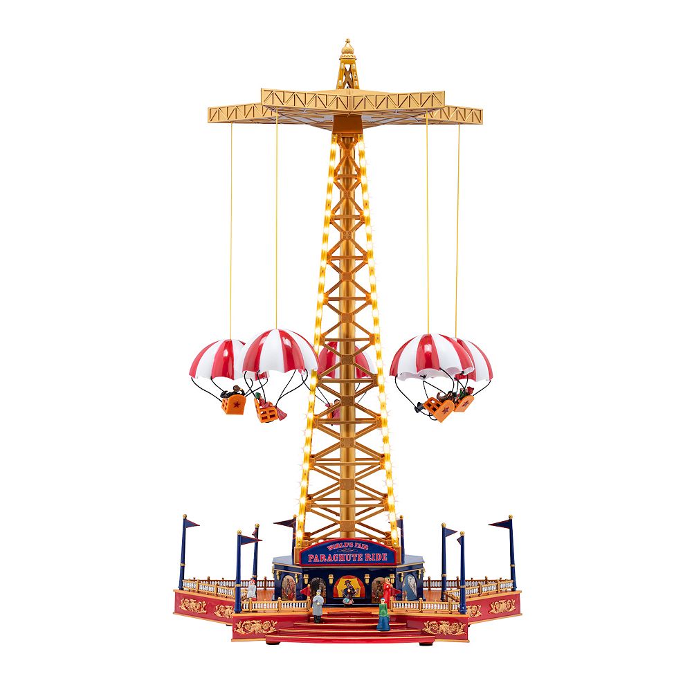 Mr Christmas World's Fair Parachute Ride Table Decor