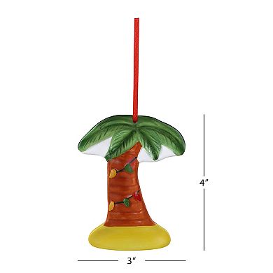 Mr Christmas 5-Piece Ceramic Tropical Ornament Set
