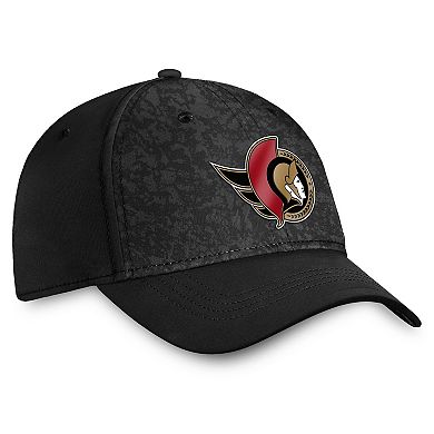 Men's Fanatics Branded  Black Ottawa Senators Authentic Pro Rink Flex Hat