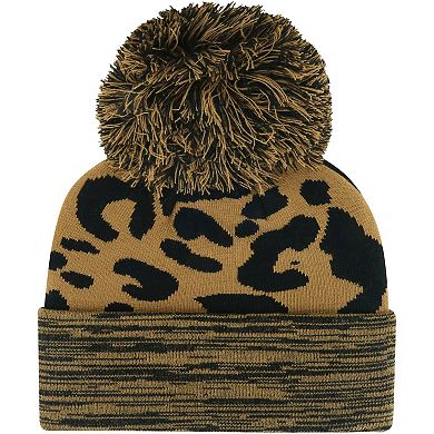 Women's '47 Brown Wisconsin Badgers Rosette Cuffed Knit Hat with Pom