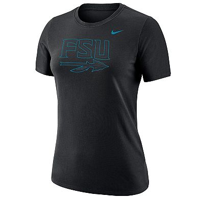 Women's Nike Black Florida State Seminoles Heritage Wordmark T-Shirt