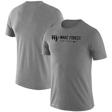 Men's Nike Heather Gray Wake Forest Demon Deacons Changeover Legend Performance T-Shirt