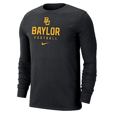 Men's Nike  Black Baylor Bears Changeover Performance Long Sleeve T-Shirt