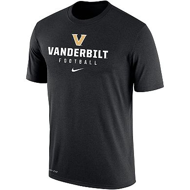 Men's Nike Black Vanderbilt Commodores Performance  T-Shirt